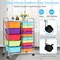 Rolling Storage Cart 15 Drawer Organizer With Wheels Craft Office Supply Organizer Steel Frame Multicolor Drawers
